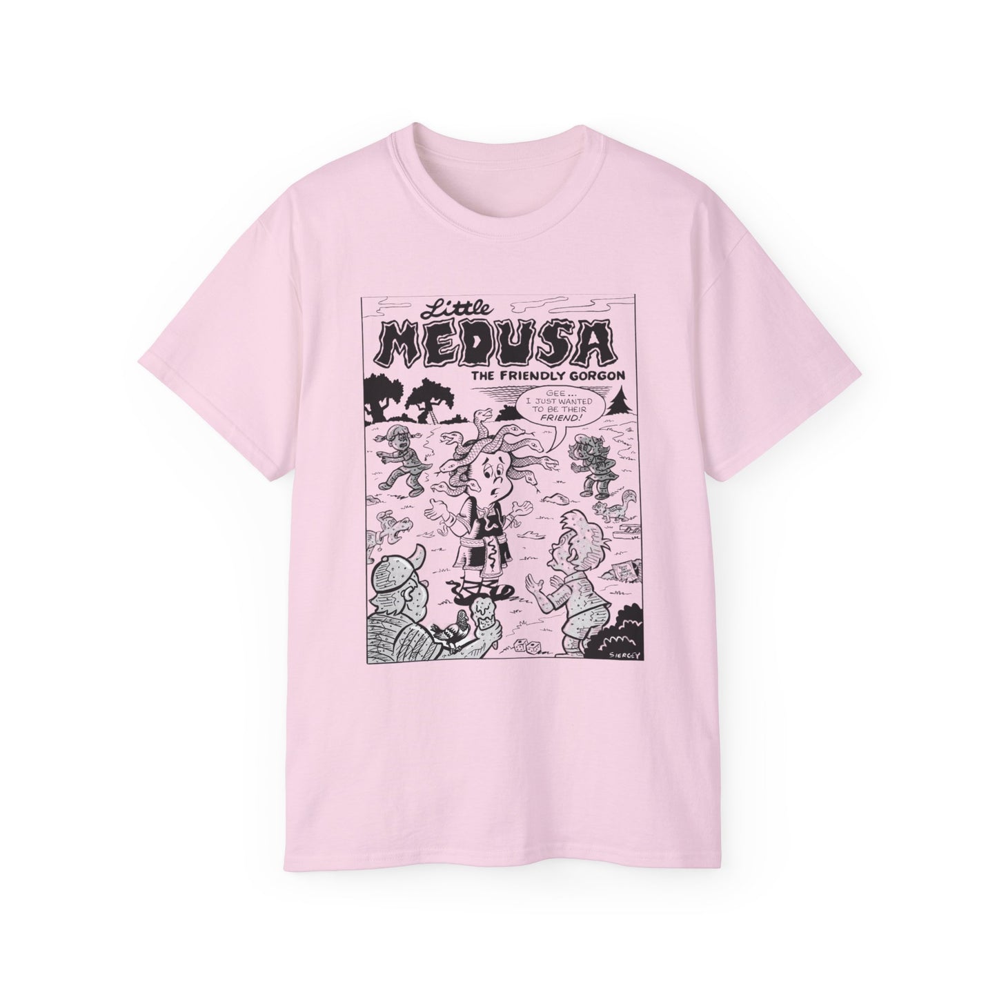 Little Medusa Graphic Tee by Jim Siergey for The American Bystander