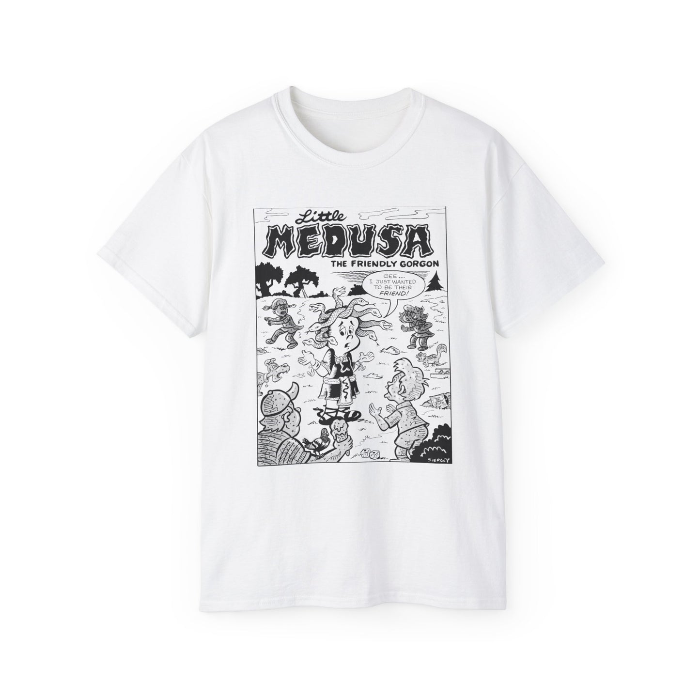 Little Medusa Graphic Tee by Jim Siergey for The American Bystander