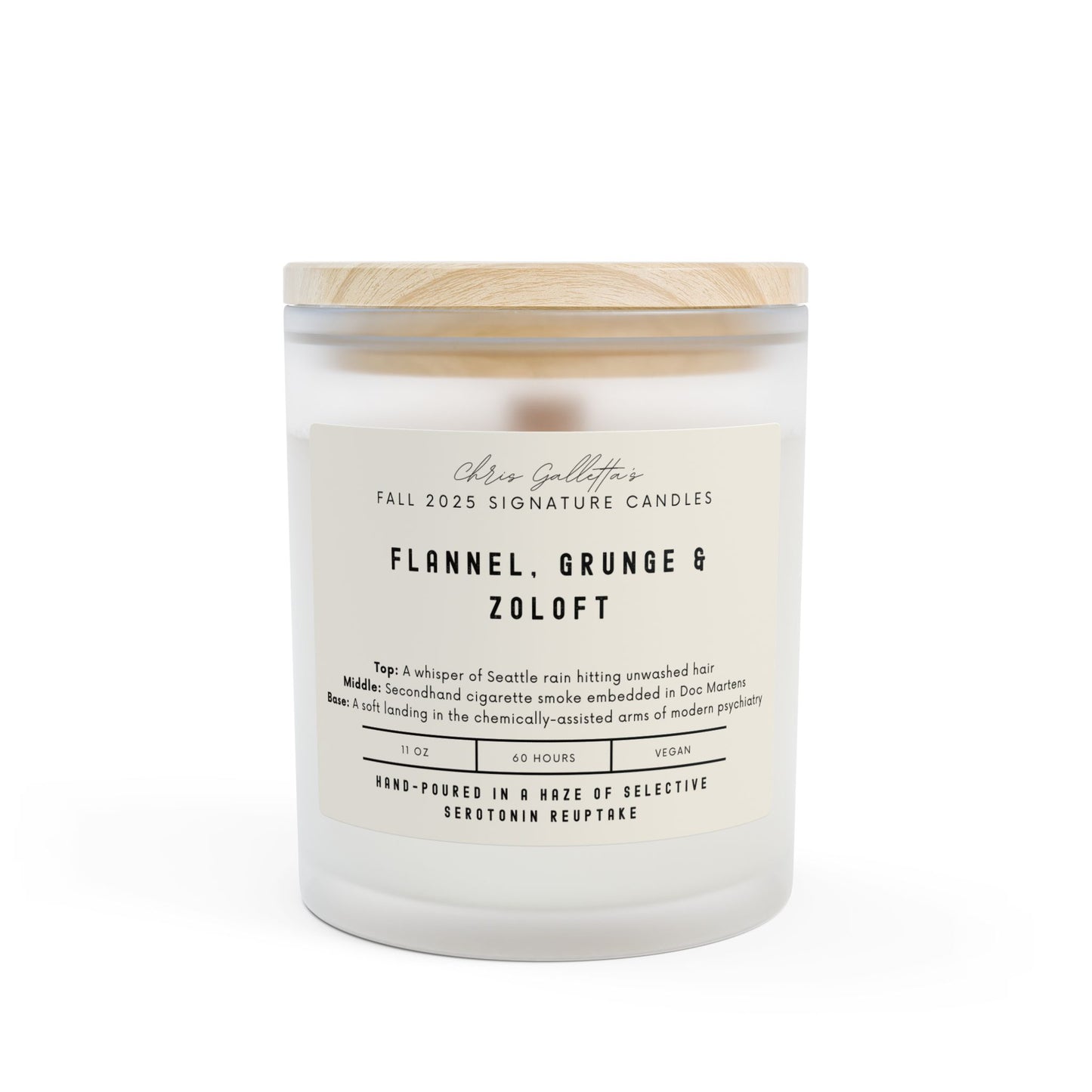 Flannel, Grunge & Zoloft Candle