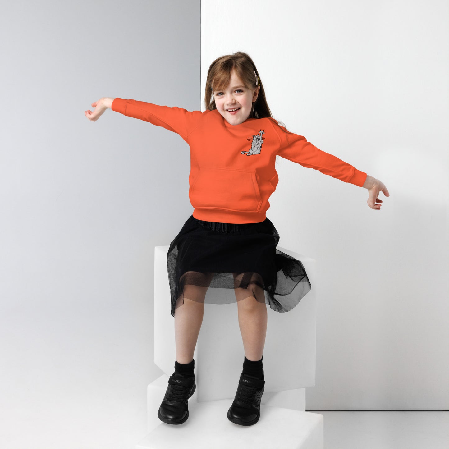 The American Bystander | Crazy Cat Kid's Hoodie by George Booth