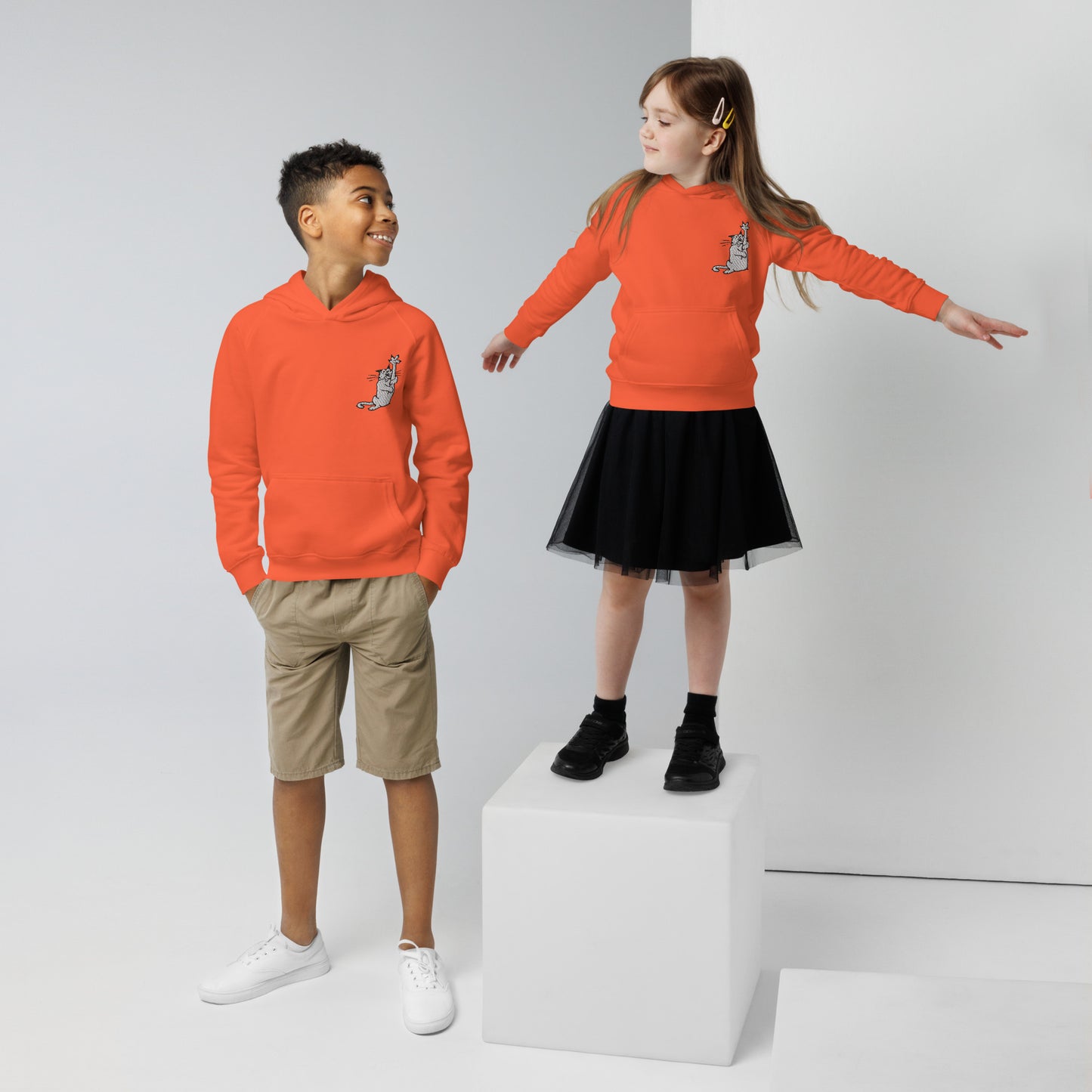 The American Bystander | Crazy Cat Kid's Hoodie by George Booth