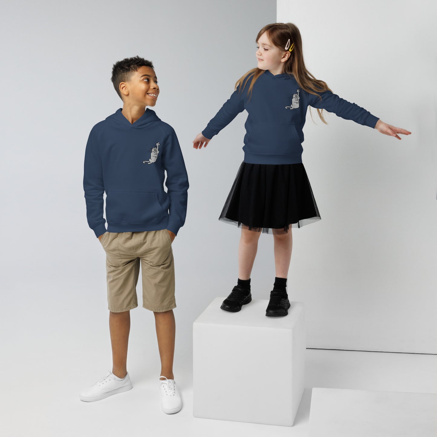 The American Bystander | Crazy Cat Kid's Hoodie by George Booth