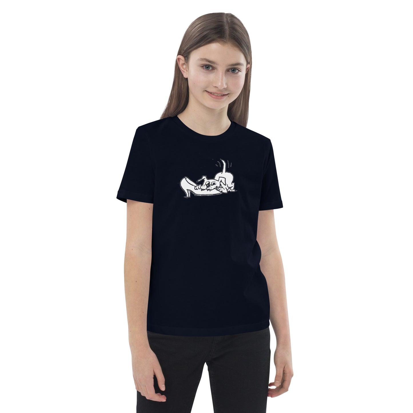 The American Bystander | Playful Puppy Kid's T-shirt by George Booth