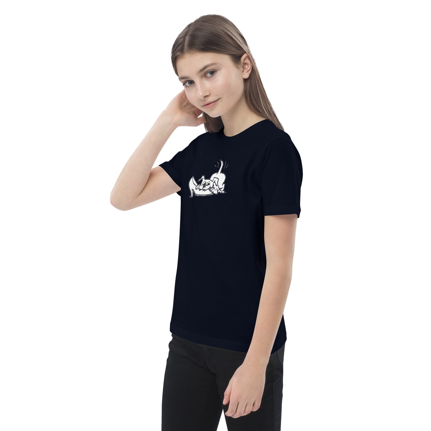 The American Bystander | Playful Puppy Kid's T-shirt by George Booth