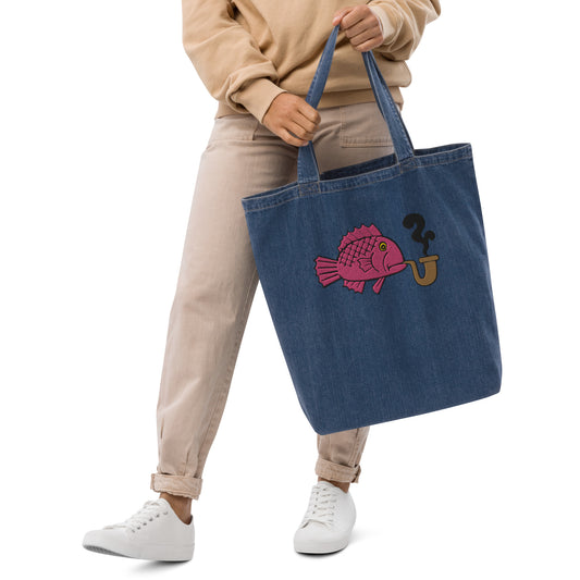 The American Bystander | Smoking Fish Weekend Tote by Ron Barrett