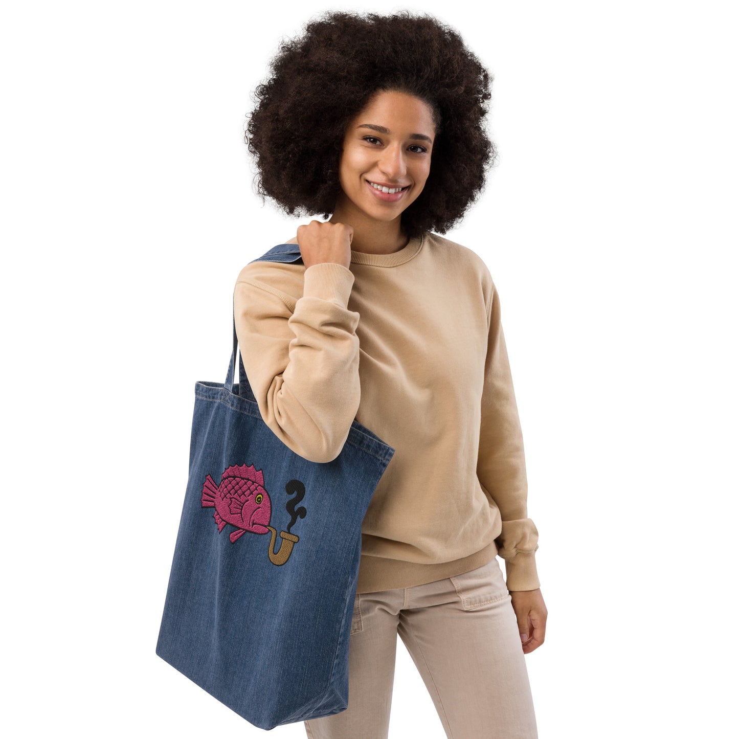 The American Bystander | Smoking Fish Weekend Tote by Ron Barrett