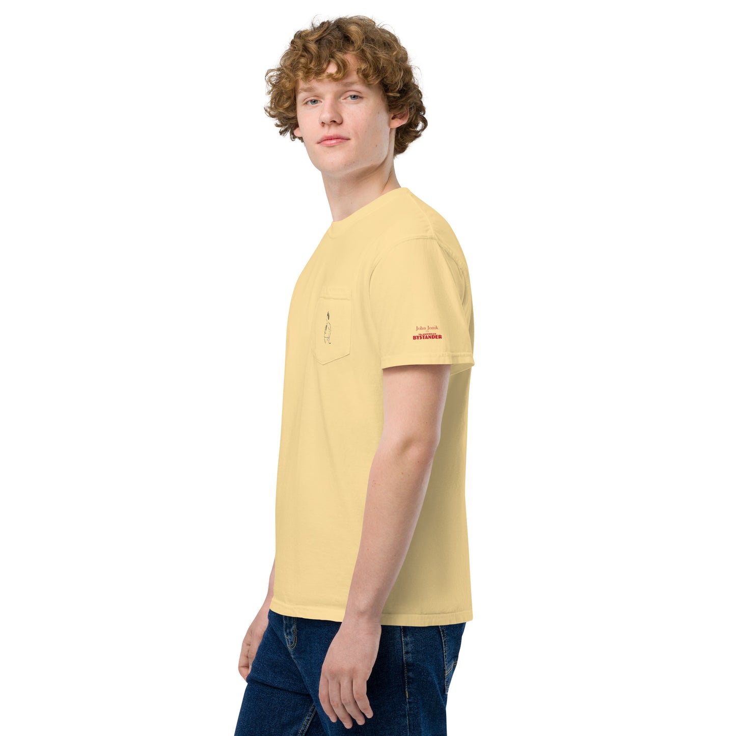 The American Bystander | Exclamation Pocket T-shirt by John Jonik