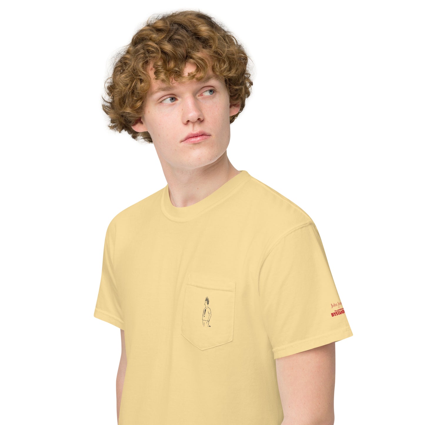 The American Bystander | Exclamation Pocket T-shirt by John Jonik