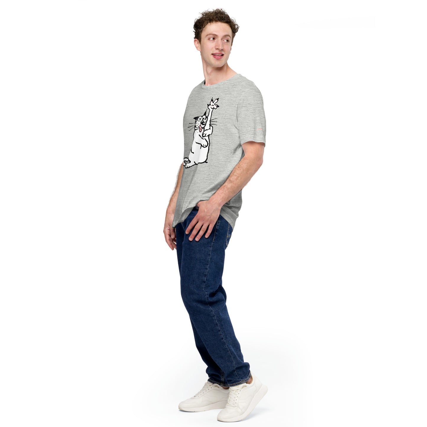 The American Bystander | The Original Crazy Cat T-shirt by George Booth