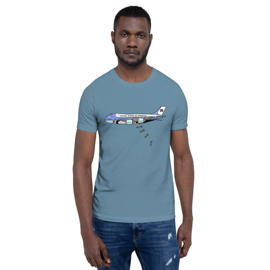 The American Bystander | Bomber Force One T-shirt by Ron Hauge