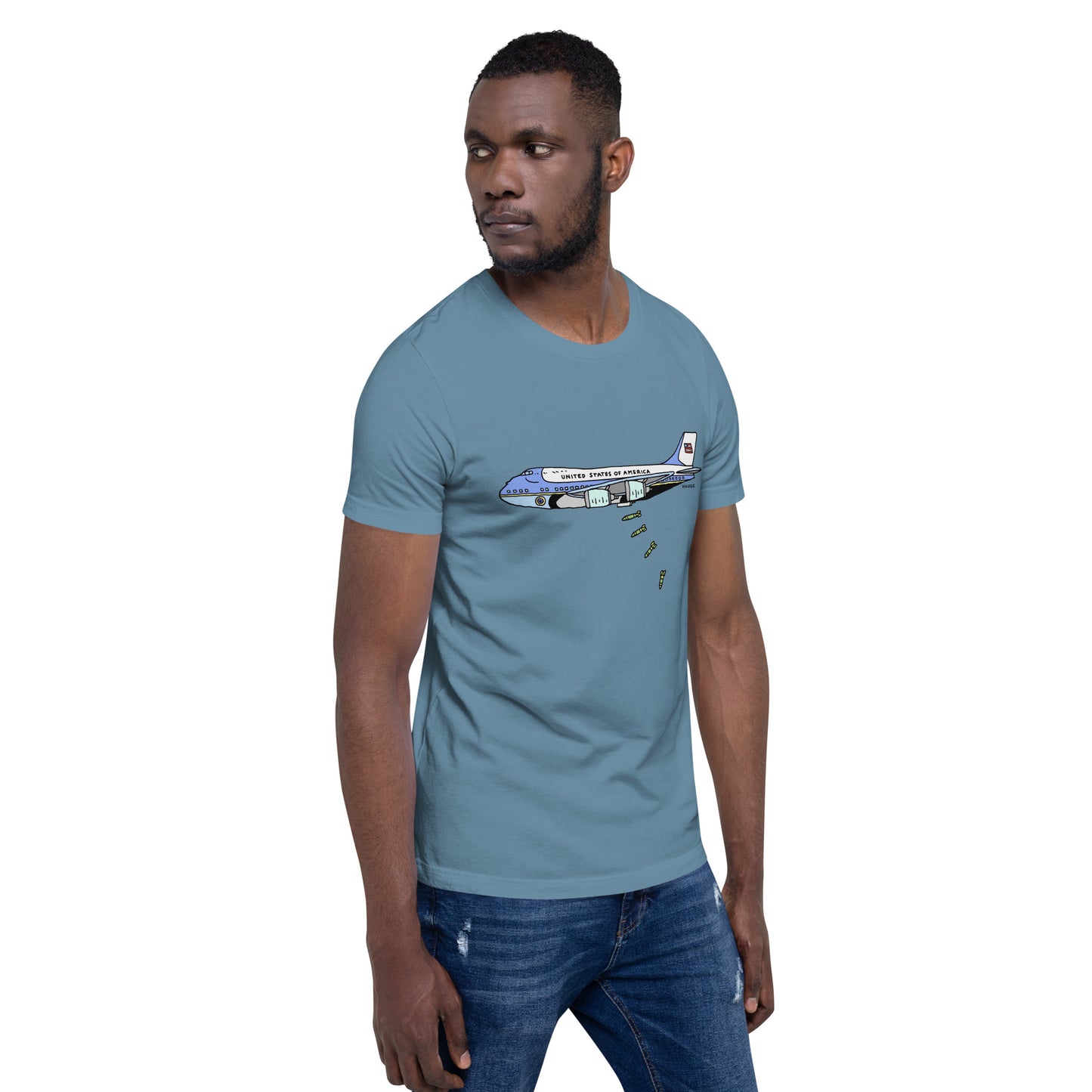 The American Bystander | Bomber Force One T-shirt by Ron Hauge