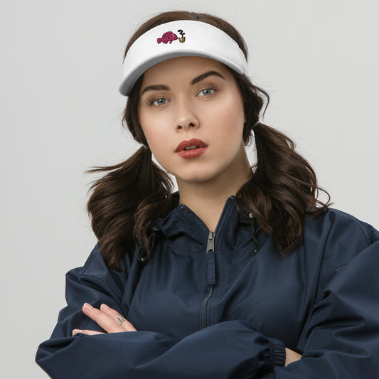 The American Bystander | Smoking Fish Golf Visor by Ron Barrett