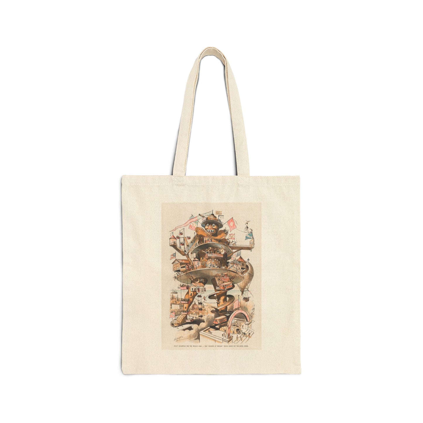 Puck Magazine Illustration Tote – World’s Fair Satirical Art