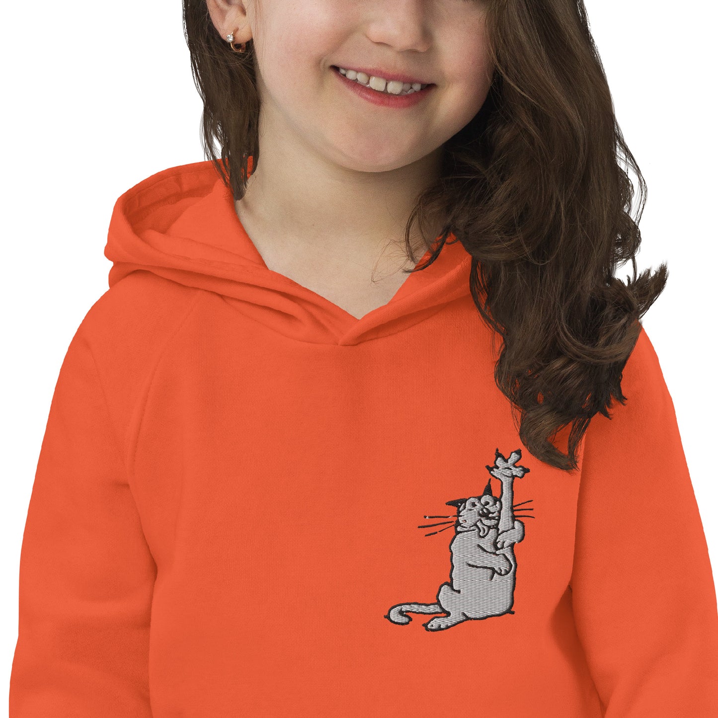 The American Bystander | Crazy Cat Kid's Hoodie by George Booth
