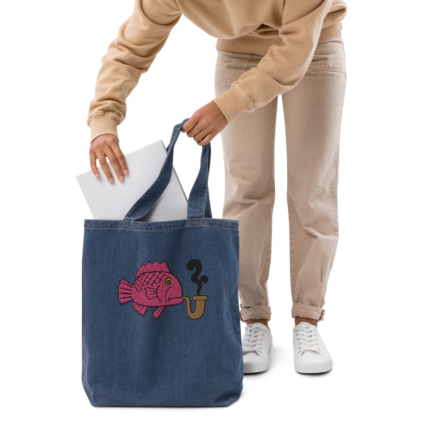 The American Bystander | Smoking Fish Weekend Tote by Ron Barrett