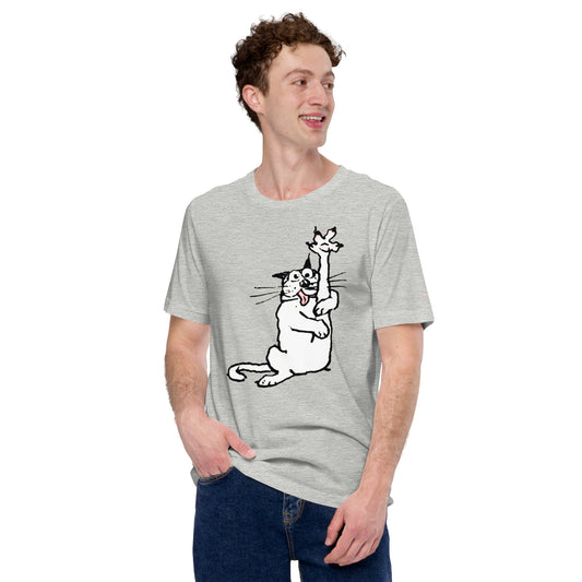 The American Bystander | The Original Crazy Cat T-shirt by George Booth