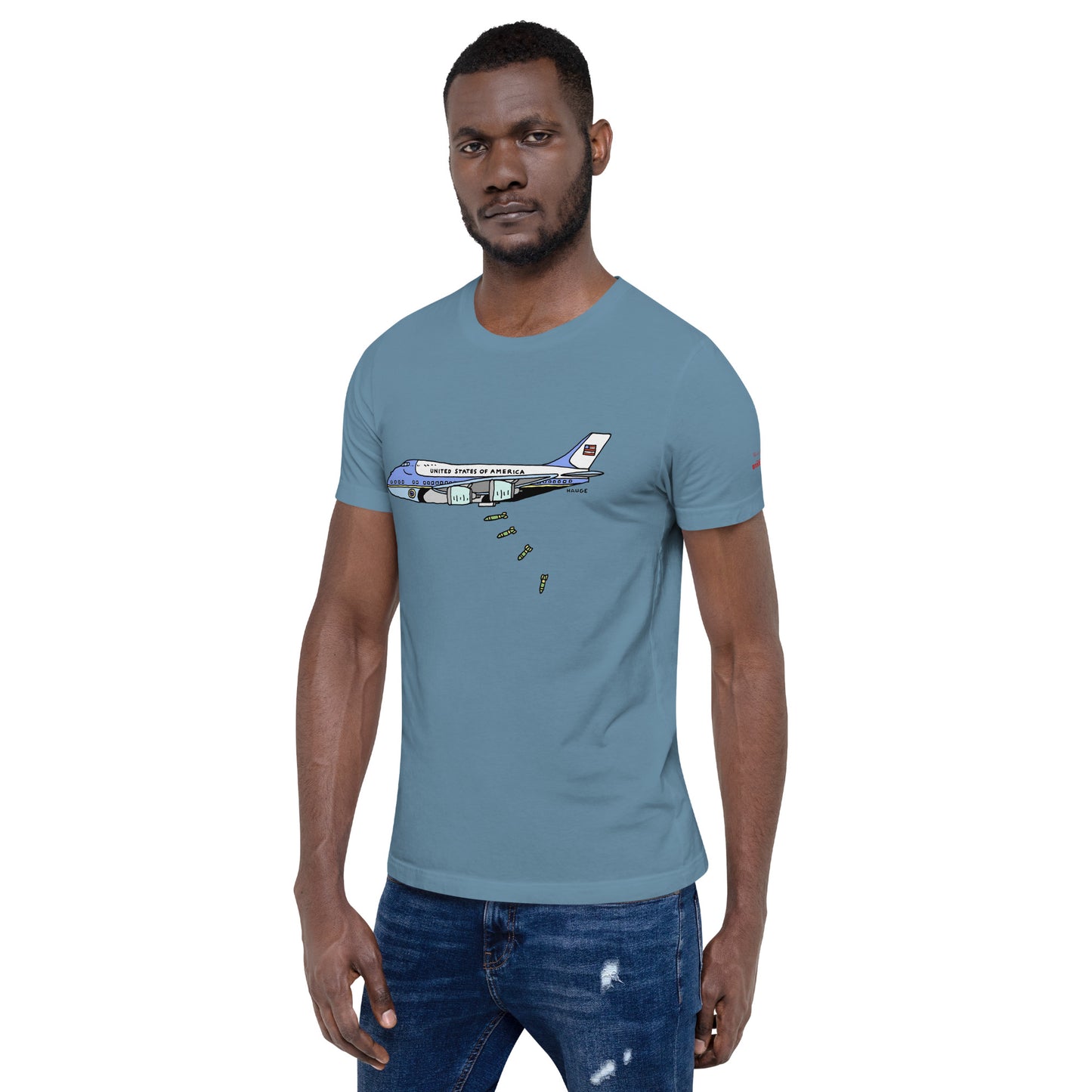 The American Bystander | Bomber Force One T-shirt by Ron Hauge