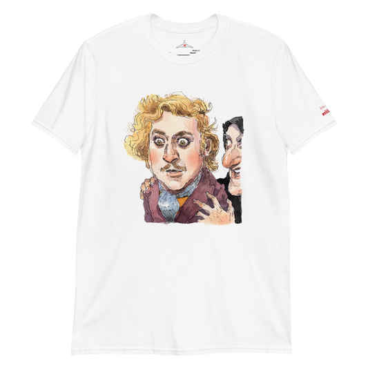 Young Frankenstein T-Shirt featuring original artwork by John Cuneo, inspired by the classic Mel Brooks film – Vintage-inspired design on a high-quality cotton tee, perfect for comedy lovers and classic film fans.