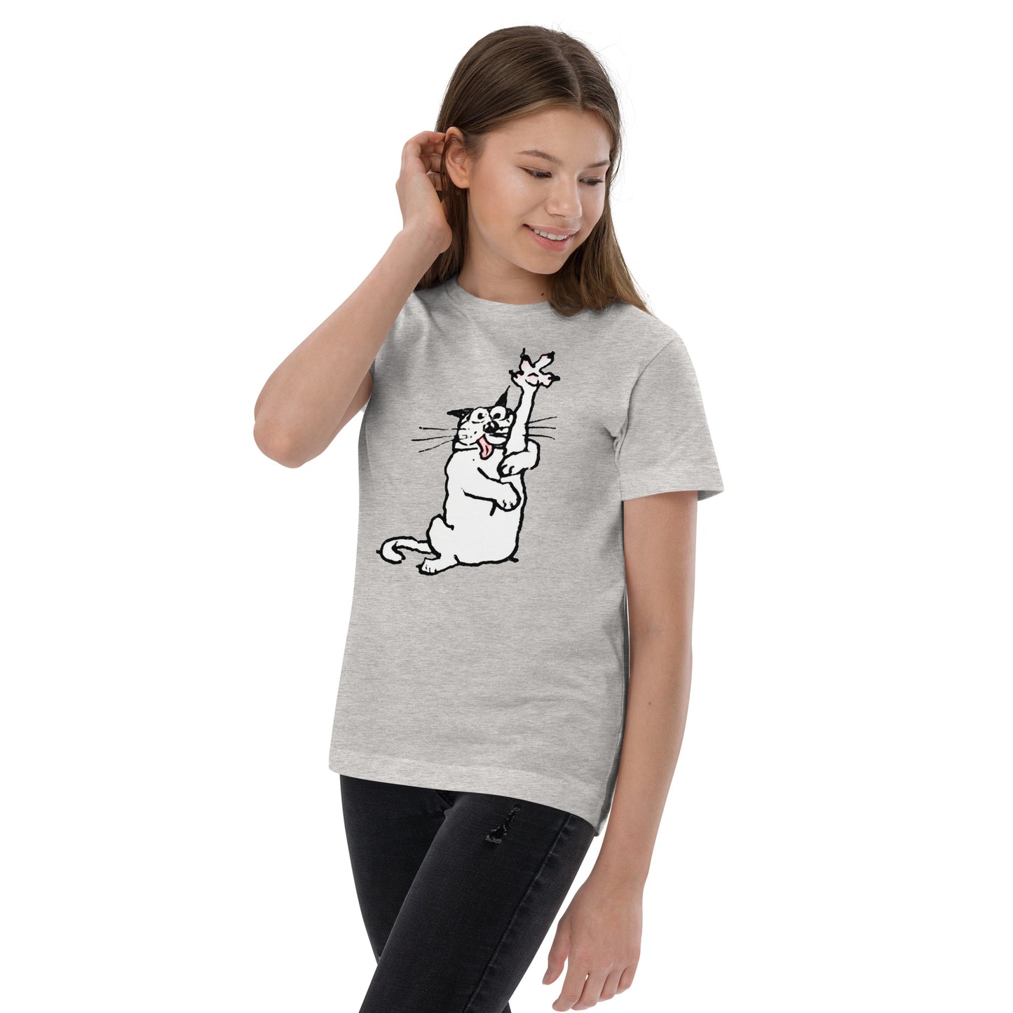 The American Bystander | Crazy Cat Kid's T-shirt by George Booth